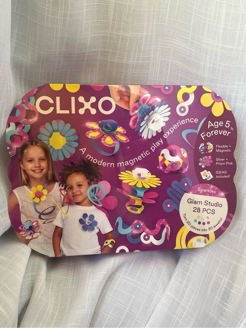 Clixo Glam Set Magnetic Jewelry Building Set: Wearable Creations 28pc NEW